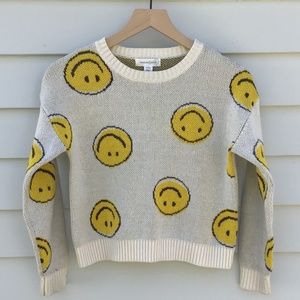 Treasure & Bond Kids’ Pattern Pop Organic Cotton Blend Sweater Size Medium